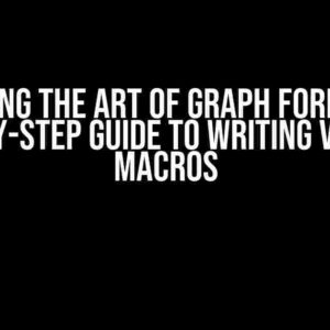 Mastering the Art of Graph Formatting: A Step-by-Step Guide to Writing VBA Excel Macros